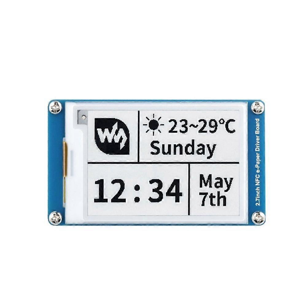 Waveshare 2,7-zoll-e-paper-bildschirmmodul Mit Passiver Nfc-technologie – Energiesparendes Nfc-tag-display Für Intelligente Etiketten Und Beschilderung