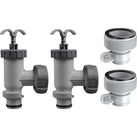 Poolventil Für Intex-pumpen Mit 1500, 2500 Und 4000 Gallonen – Kunststoff-ersatzset – Schlauchadapter Typ B 25009