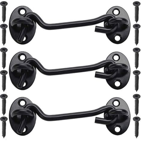 Haken- Und Ösenverschluss, 2er-pack Zubehörgeschenk 3" Scheunentor, Robust Und Massiv