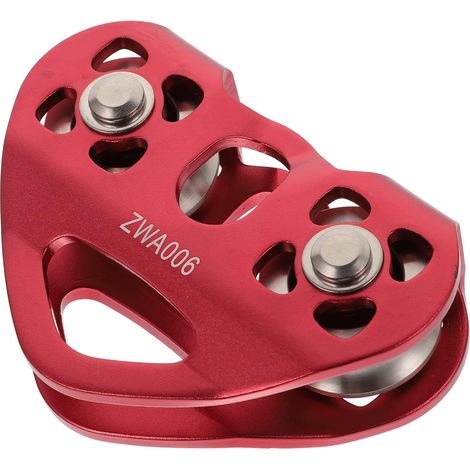 1 Stück Herzförmige Doppelrolle, Fitnessrolle, Bootswagen, Doppel-tandemrollen, Fitnesswagen, Einzelrolle, Luftfahrt-aluminium, Klettern