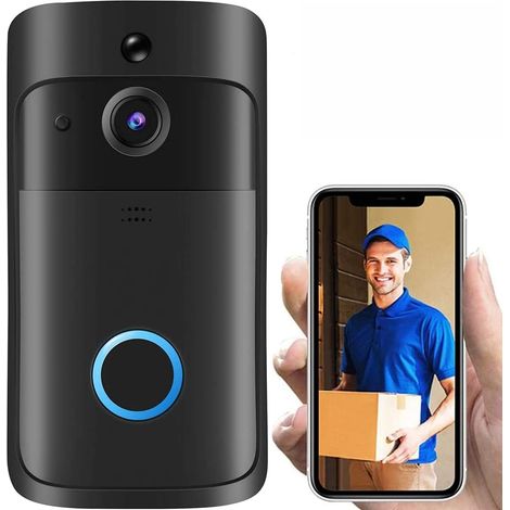 Kabellose Hd-video-türklingel – Bewegungserkennung – Infrarot-nachtsicht – 2,4-ghz-wlan – Audioübertragung – Einfache Installation