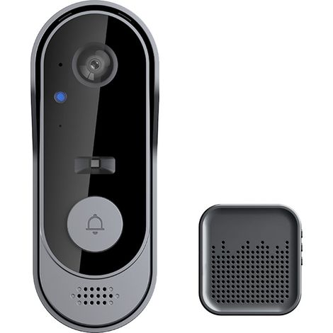 Kabellose Türklingel Mit 1080p-kamera – Wlan-video-türsprechanlage Für Den Innenbereich – 10 M Nachtsicht – Ip65 Wasserdicht – Kostenloser Cloud-speicher