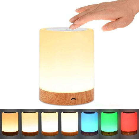 Led-nachtlicht, Nachttischlampe Mit Touch-steuerung Und Usb-aufladung, Dimmbares Touch-nachtlicht Für Kinderzimmer, Wohnzimmer Und Camping
