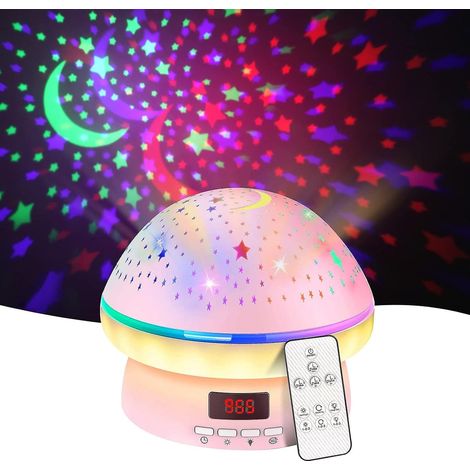 Sternenprojektor Mit 8 Projektionsmodi, Ferngesteuerte Sternenprojektorlampe Mit 360°-drehung, Galaxienprojektor, Batterie-/usb-betrieben, Für Kinder Und Erwachsene – Zimmer-rose
