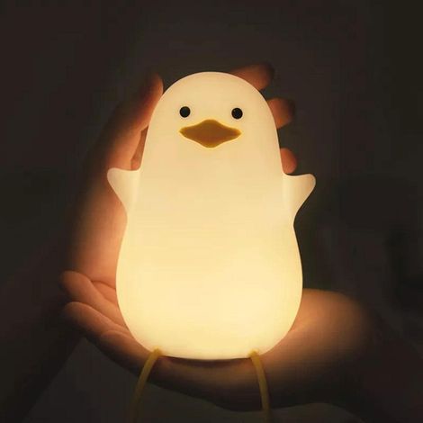 Nachtlicht In Möwenform, Weihnachtsente Aus Silikon