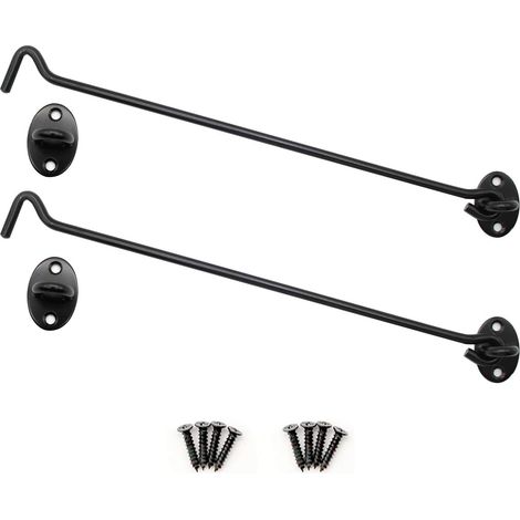 2 Stück Zubehör Geschenk Edelstahl Torriegel Haken Öse Riegel Mit Befestigungsschrauben (edelstahl Torriegel Mit Haken Und Befestigungsschrauben)