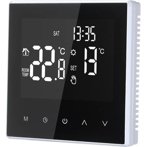 16a Fußbodenheizungsthermostat, Digitaler Temperaturregler, Wochenzyklus, Programmierbarer Elektroheizungsthermostat – Raumthermostat Für Zuhause, Schule, Büro