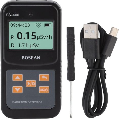 Tragbarer Detektor Für Nukleare Strahlung – Hochempfindlicher Geigerzähler – Messbereich 0,1 Hsv/h Bis 10 Msv/h – Usb-typ-c-stromversorgung