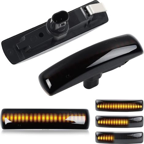 Clignotant Led-dynamik-seitenlicht, Lampe Ambre Seitenblinker-markierungsleuchte Can-bus-fehlerfrei Getönt Kompatibel Mit Land Rover Discovery 3/4 Freelander 2 Sport