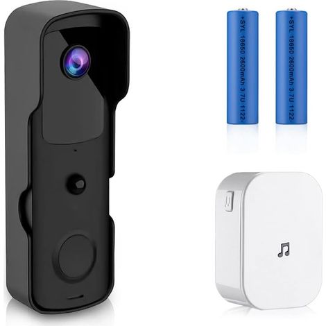 Kabellose Hd-1080p-kamera-türklingel – Infrarot-nachtsicht – Pir-bewegungsmelder – Gegensprechfunktion – Ip54