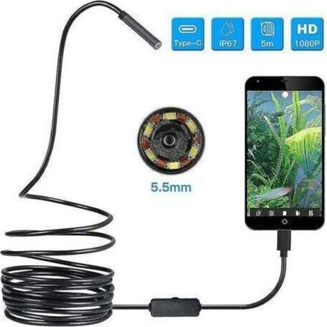 Kabellose 1080p Hd Wifi Endoskop-inspektionskamera (5 M)