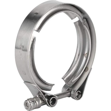 Universelle 2,5-zoll (63 Mm) V-band-turbo-downpipe-auspuffschelle Aus Edelstahl Mit M6-schraube.