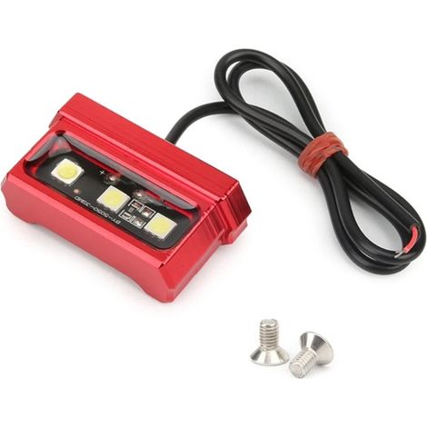 Motorrad-kennzeichenbeleuchtung 12v, Dekorative Rahmenleuchte, Nummernschildanzeige, Universelles Motorradzubehör, Rot