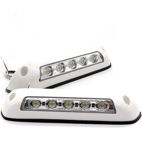 2 Stück Led-markisenleuchten Für Wohnmobile, 12 V Wasserdichte Led-verandaleuchten, Innenwandleuchten Für Wohnwagen, Wohnmobile, Boote, Yachten, Anhänger, Lkws (lampes Murales Intérieures Pour Caravan