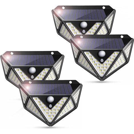 4er-pack 100 Led Weitwinkel-solarleuchte