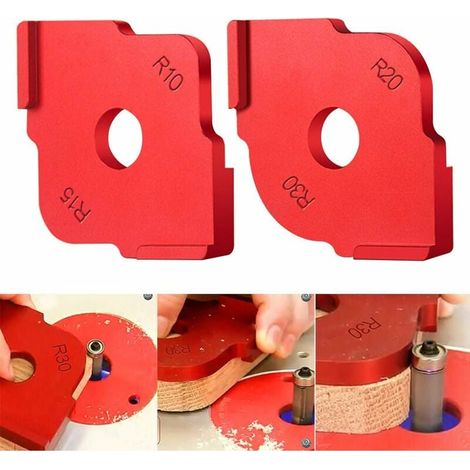 2 Stück Schnellbohrer Für Holzplatten Mit Winkelspannvorrichtung, Hochpräzises Werkzeug Für Die Holzbearbeitung – Rot, R10-15-r20-30