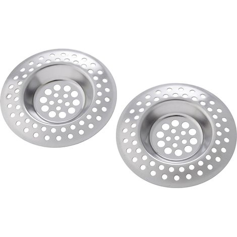 2 X Edelstahlfilter – Sieb Für Spüle, Waschbecken, Badewanne