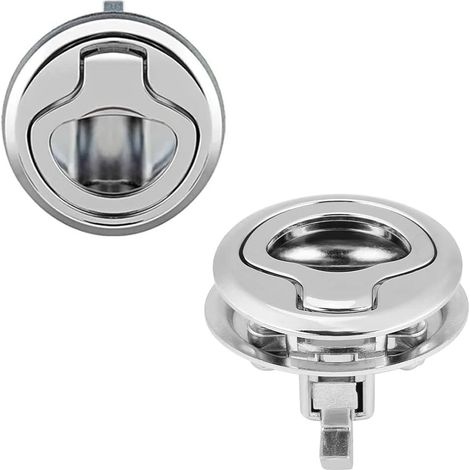 Set Mit 2 Zuglukenriegeln – 3,8 Cm Zinklegierung – Korrosionsbeständig Für Den Einsatz Auf See – Für Bootsschranktüren