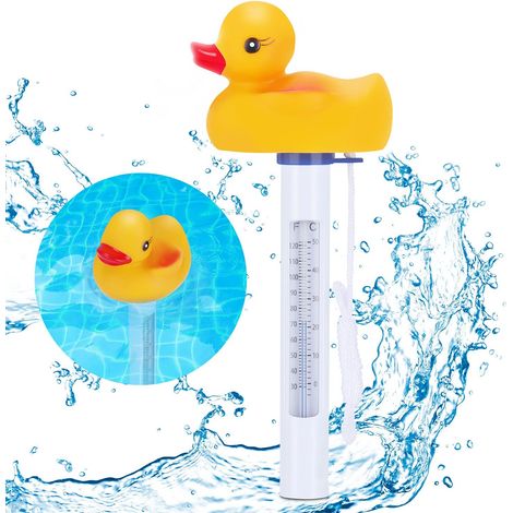 Schwimmendes Poolthermometer, Enten-schnäpper-poolthermometer, Unzerbrechliches Enten-wasserthermometer Mit Schwimmseil