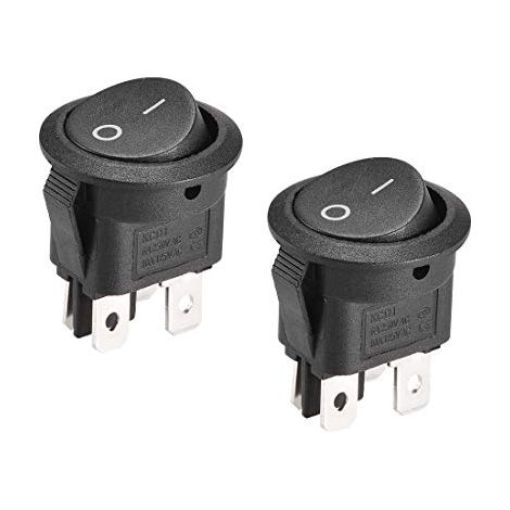 Bateau Interrupteur Bascule Round 4broche On/off Ac 250v/6a 125v/10a 2st