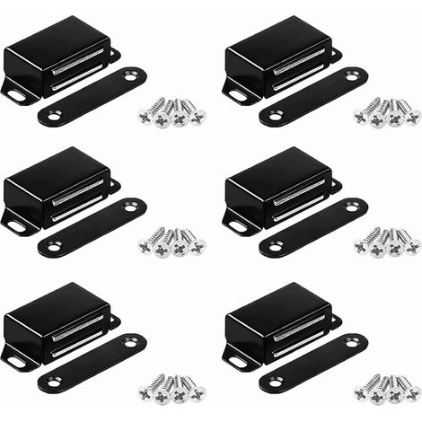 Magnetverschlüsse, 6-teiliges Türmagnet-set Für Schranktüren, Türmagnete Aus Edelstahl, Metall-möbelschrankmagnete, Geeignet Für Küchenschiebetüren Und Kleiderschränke