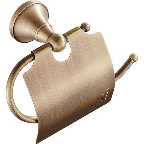 Toilettenpapierhalter, Toilettenrollenhalter, Toilettenpapierhalter-befestigung, Gebürstete Antikmessing-oberfläche