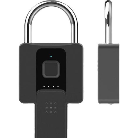 Intelligentes Fingerabdruck-vorhängeschloss, Usb-aufladbar, Fernautorisierung, Schlüsselloses Sicherheitsschloss Für Ios/android, Ip65 Wetterfest