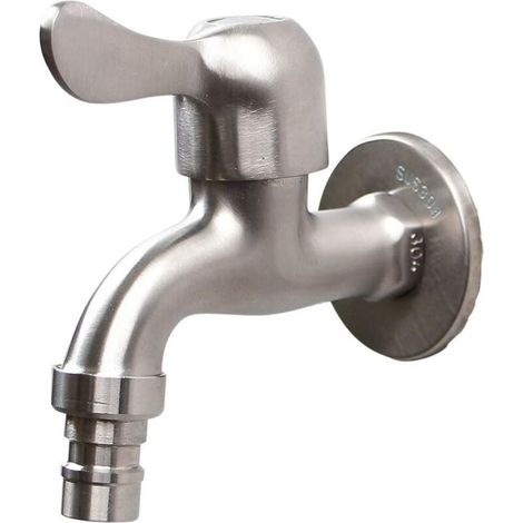 Gusseiserner Wasserhahn, Auslasshahn Aus Edelstahl 304, 1/2"-wasserhahn
