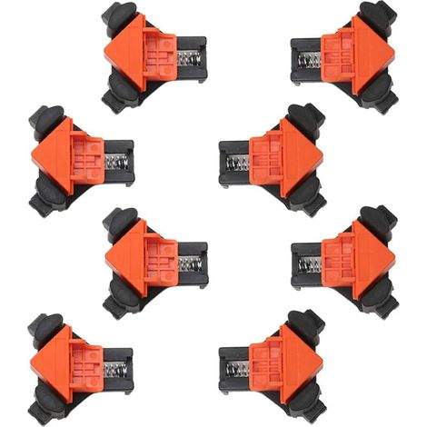 90°-winkelklemme Für Holzbearbeitung Mit 8 Verstellbaren Abs-drehklemmen. Winkelklemme Für Holzbearbeitung, Bohren, Möbelbau, Bilderrahmen Und Bastelarbeiten.