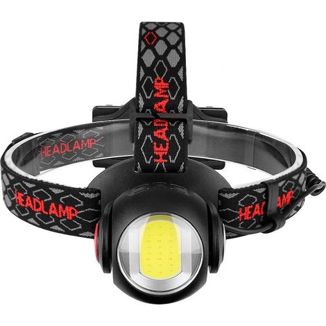 Wiederaufladbare Led-stirnlampe, 7-modus-stirnlampe Mit Usb-ladefunktion, Verstellbare Stirnlampe Mit Bewegungssensor, Für Erwachsene, Z. B. Beim Camping Oder Laufen.