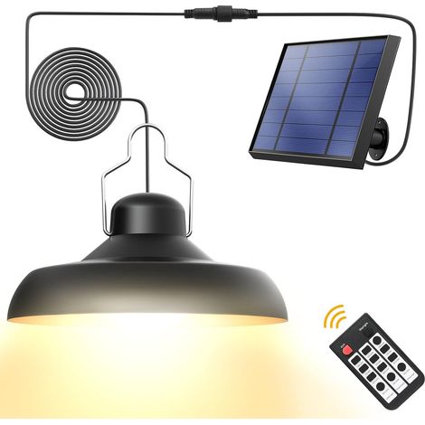 Ip65 Solar-kronleuchter Für Den Außenbereich Mit Fernbedienung – 800 Lumen – Einstellbare Beleuchtungsdauer 6-15 Stunden –