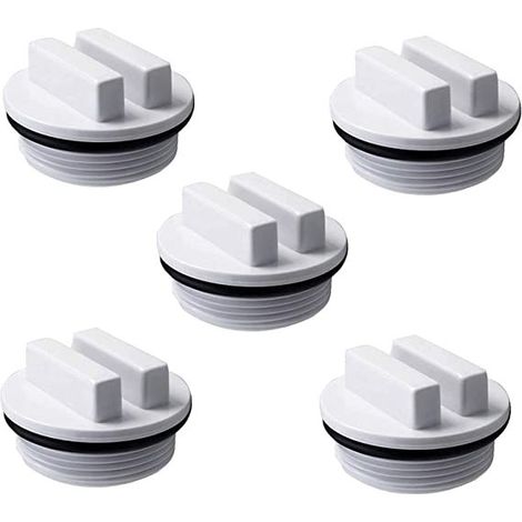 5-teiliges Winter-poolstopfen-set, 1/2"-poolrücklaufstopfen, Gewinde-poolschlauchstopfen Mit O-ring Für Schwimmbäder Und Whirlpools