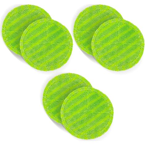 Set Mit 6 Ersatz-mikrofaserpads, 16 Cm Durchmesser, Passend Für Den Hurricanes M30457 Schwimmmopp.