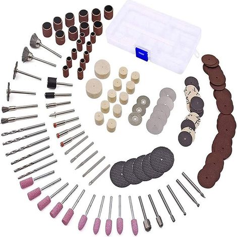 2 Sets 141-teiliges Teile-set Für Elektrische Schleifmaschinen, Box 2, Elektrische Schleifmaschinen-hebeschleifer-teile-set, Schleifen, Polieren, Schneiden