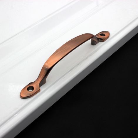 Aiducho Set Mit 2 Gusseisernen Scheunentorgriffen – 15,8 Cm – Rustikaler Stil – Für Türen, Tore, Zäune, Garagen, Schränke, Außen- Und Innenbereich – Rotbronze