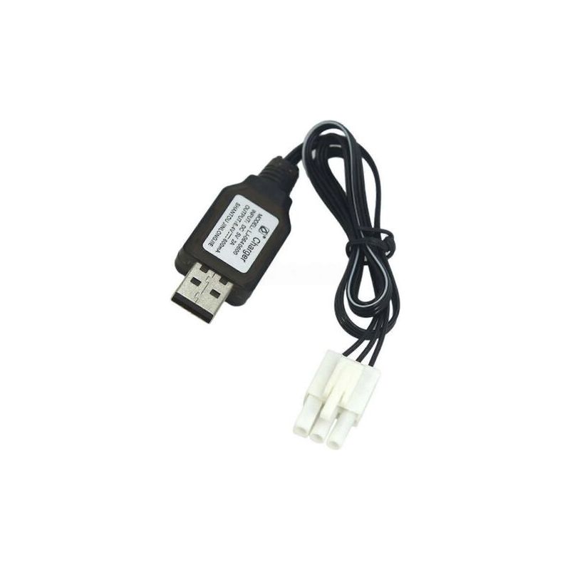 600ma 6,4v Usb-ladekabel Mit El4.5-3p P-to-r-stecker Für Ferngesteuerte Autos, Lkws Und Boote.