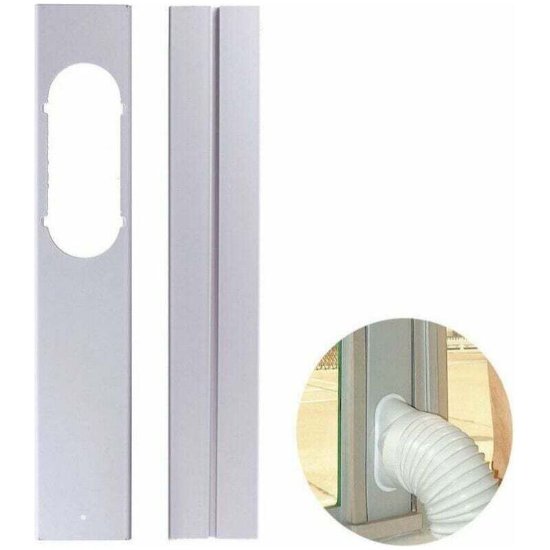Verstellbare Fensterdichtung Für Mobile Klimageräte (55–110 Cm) – Öffnungsbreite 7,5 Cm – 2 Pvc-platten – Einfache Montage