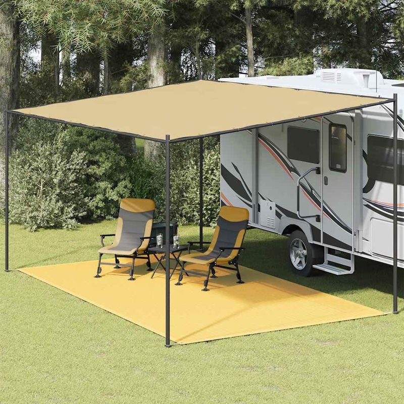 Zeltmatte Für Terrasse, Wohnzimmer, Küche – Gartenmatte 300 X 500 Cm Beige Bv285027 – Bonnevie