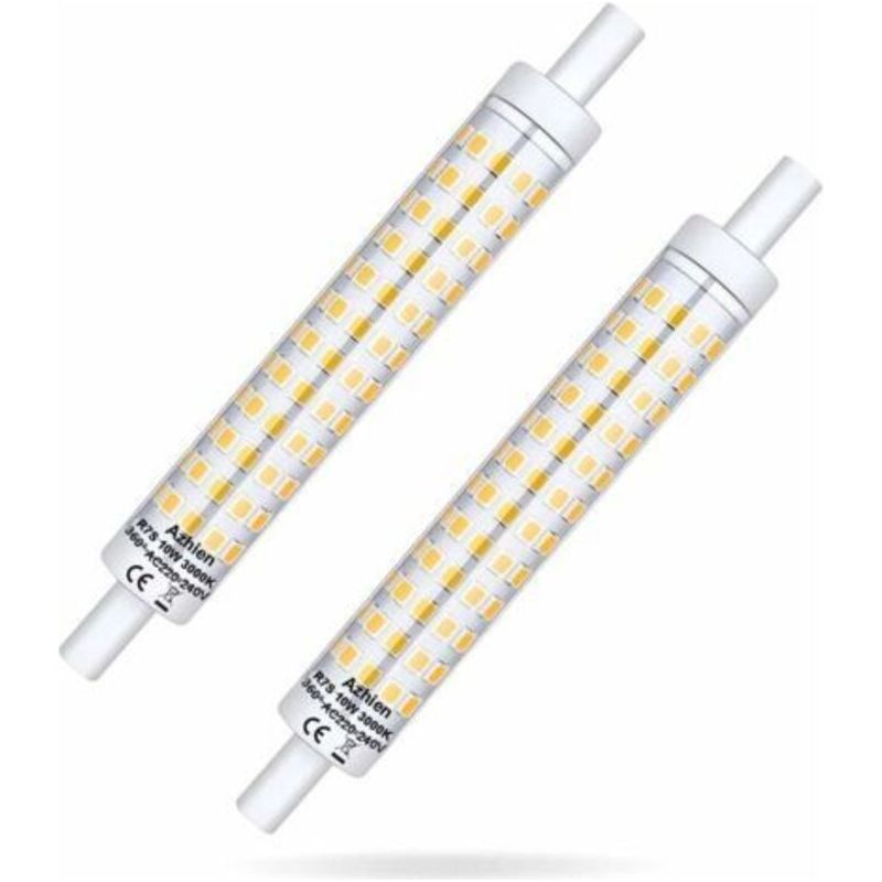 R7s-flutlichtlampe Mit Keramikkühlkörper, 360° Dimmbar, 10 W, 220–240 V, Warmweiß (3000 K)