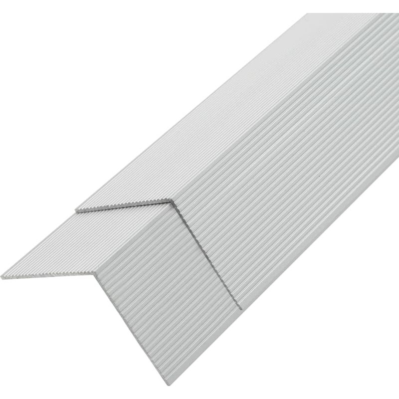 The Living Store 5-teiliges Eckprofil Für Terrassendielen Aus Aluminium, 170 Cm, Silber – Terrassen-eckprofil – Terrassenecke – Terrassenabschluss – Aluminium – Außenterrasse