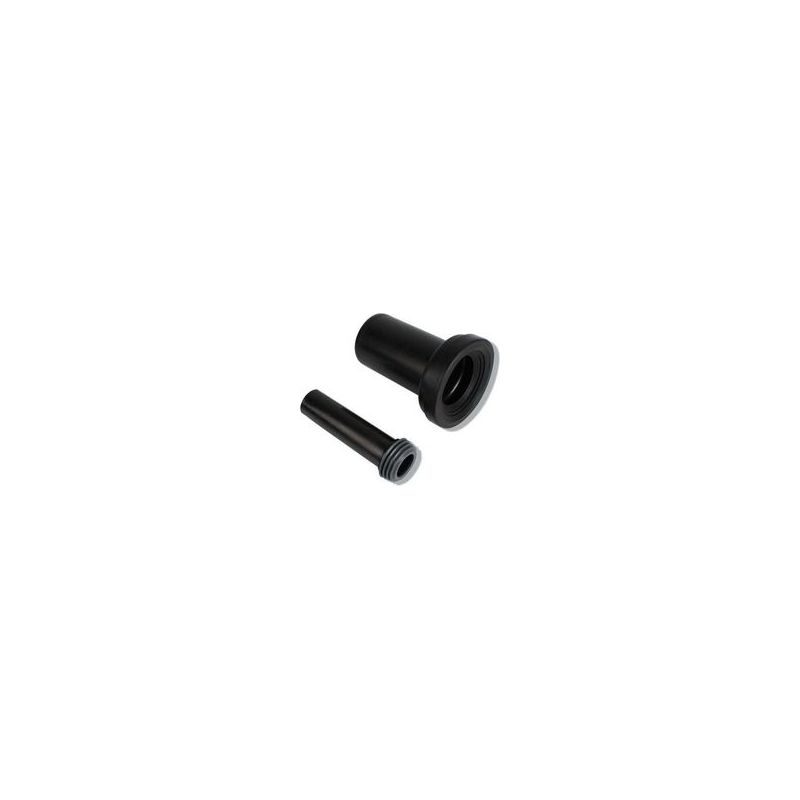 Wc-abflussset – Set Mit Manschetten Für Wandhängende Wc-becken – Strapazierfähiger Kunststoff – Rohrverbinder – Abmessungen: 18,5 X 14,5 X 16 Cm