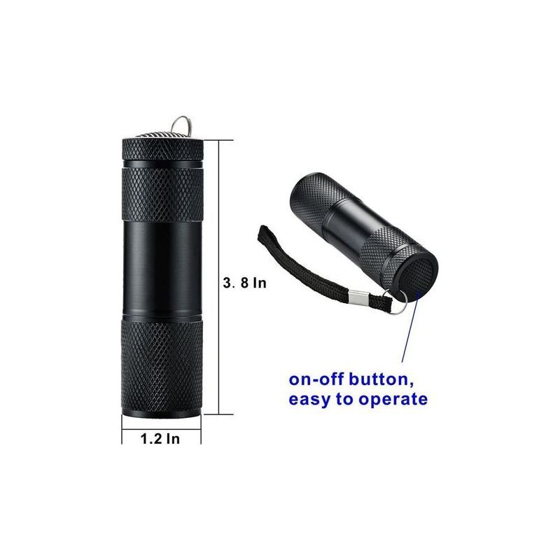 Set Mit 6 Uv-ultraviolett-schwarzlichtlampen Mit 9 Leds, Taschenlampen, Outdoor-fackeln Usw.