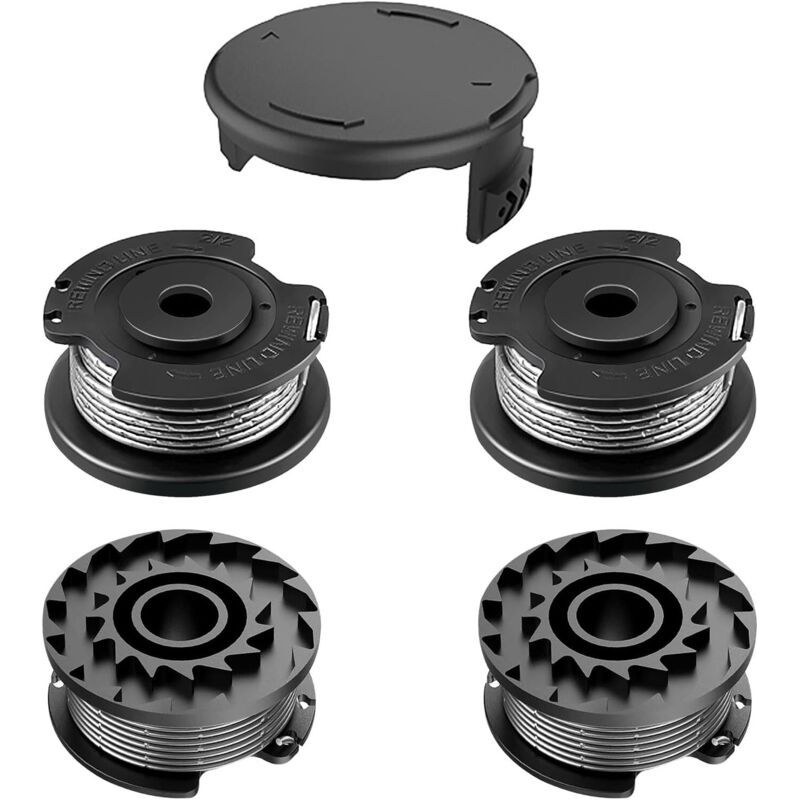 4 Spulen Mit Faden, Passend Für F016800569/f16800385, Ersatztrimmer Für Easygrasscut 23/26/18/18-230/18-260/18-26, Art 23 Sl/ 2300/23-28/26 Sl (4 Spulen + 1 Abdeckung)
