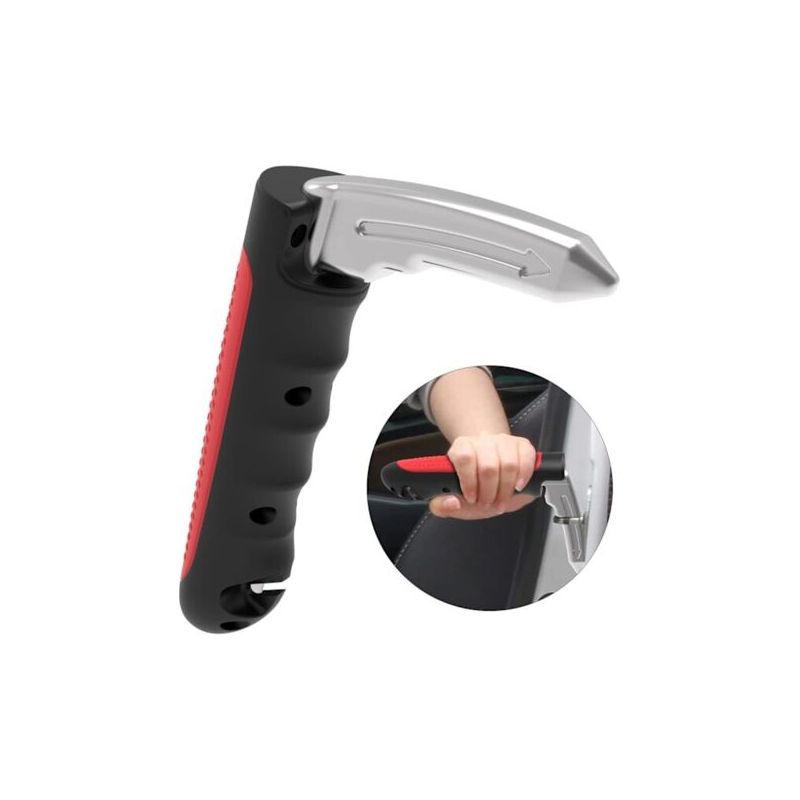 Türgriff Für Senioren, Auto-notgriff – Wagenheber, Gurtschneider, Scheibenbrecher Und Fahrzeugstütze Für Senioren (eine Packung)