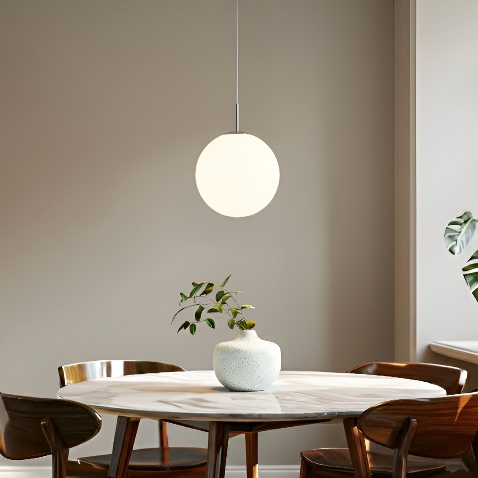 [gebraucht] B-ware Lindby Hängeleuchte Pendelleuchte Marike Led Lampe Leuchte Dimmbar Weiß Ø30cm