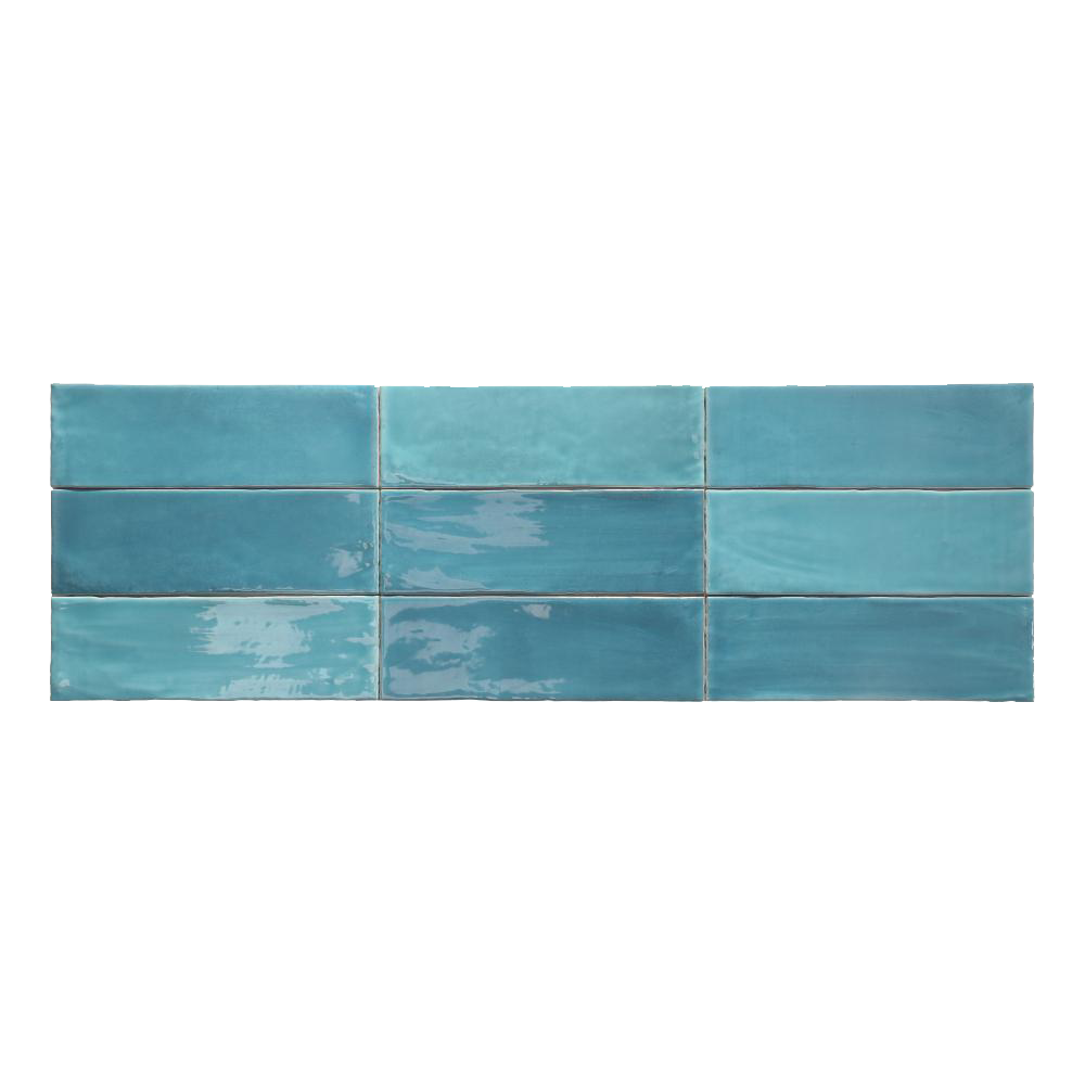 Kollektion Tabarca Ciel 7,5x23 Cm – Glänzende Wandfliese In Zellige-optik