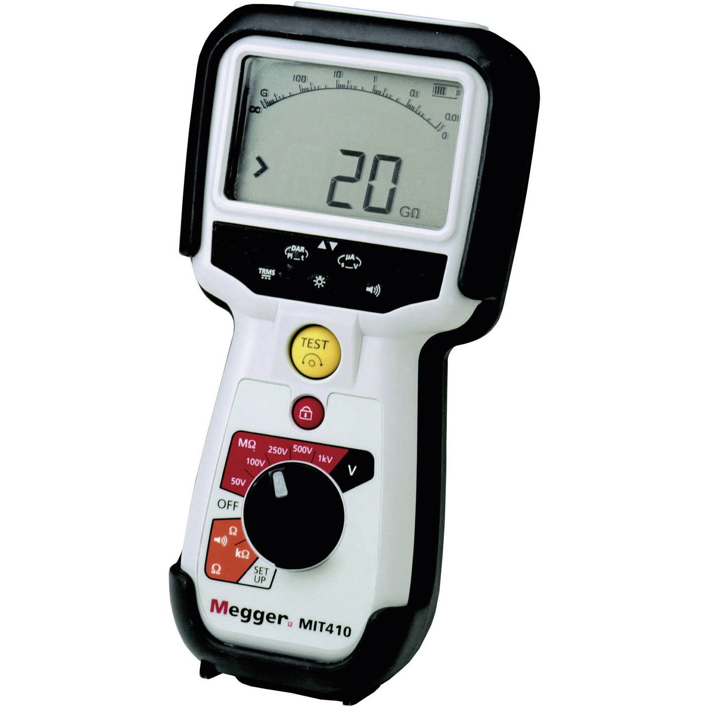 [neuwertig] B-ware Megger Isolationsmessgerät Mit410/2 100 Gω 50-1000v Bluetooth Ip54 220x92x50mm