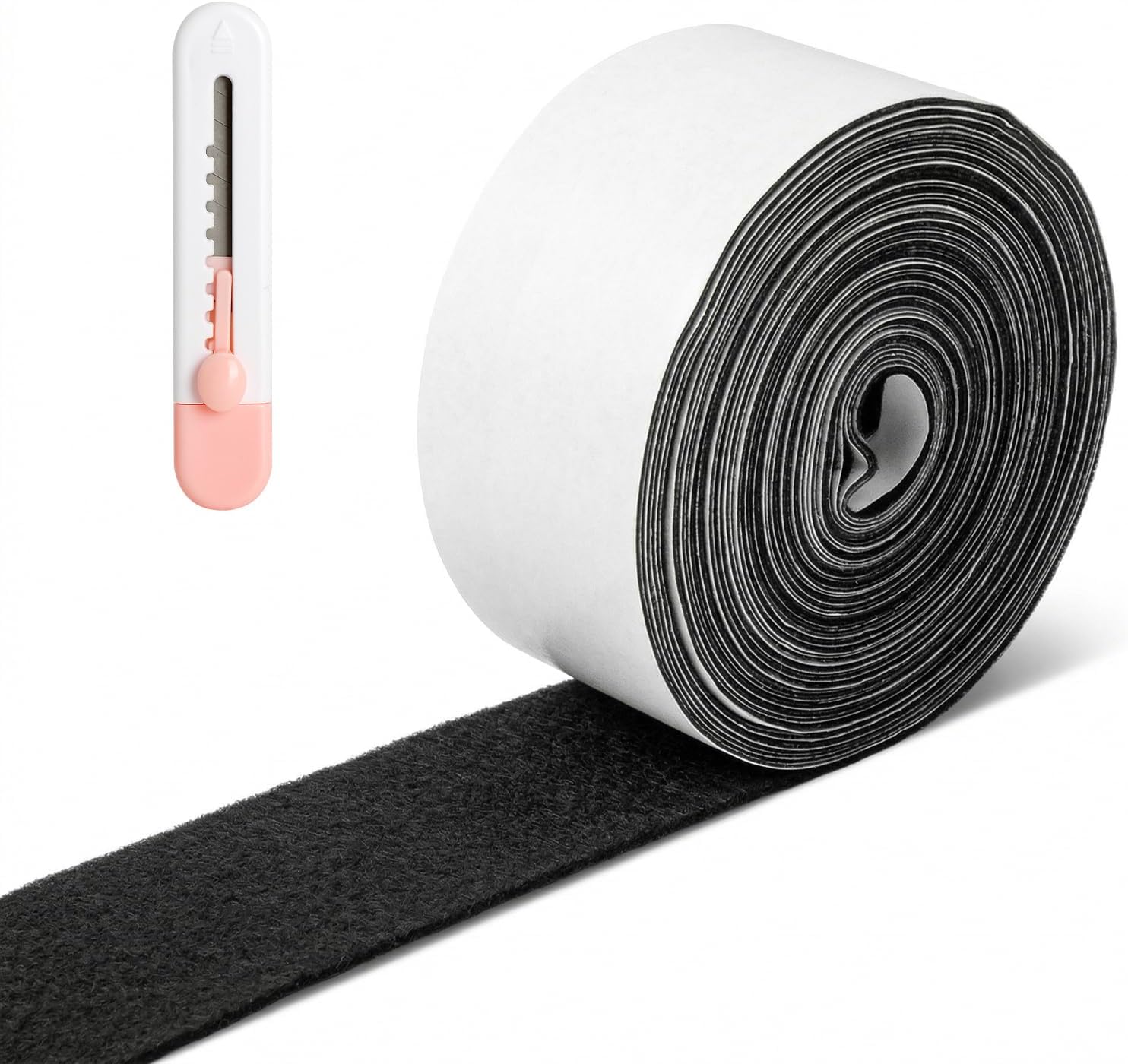 Filz Selbstklebend 12 M X 5 Cm X 1 Mm In Grau Mit Mini-cuttermesser - Filzband Selbstklebend Als Klebefilz Für Möbel, Reduziert Kratzer Und Geräusche, Ideal Als Filzgleiter Und Filzstreifen Selbstkleb