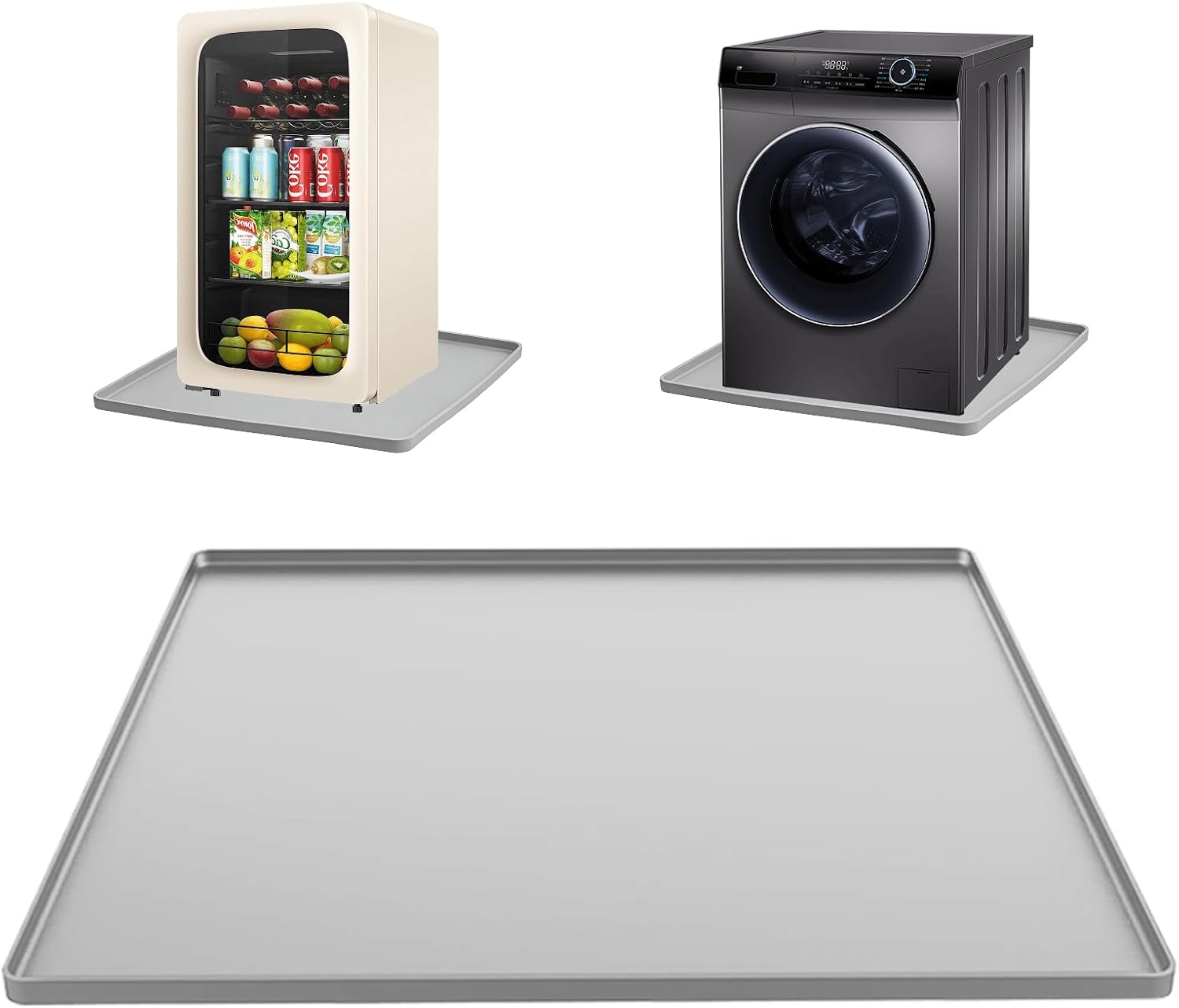 Wasserdichte Silikon-waschschale Für Waschmaschine, Trockner, Geschirrspüler, Kühlschrank, Klimaanlage (c) 60 X 60 Cm