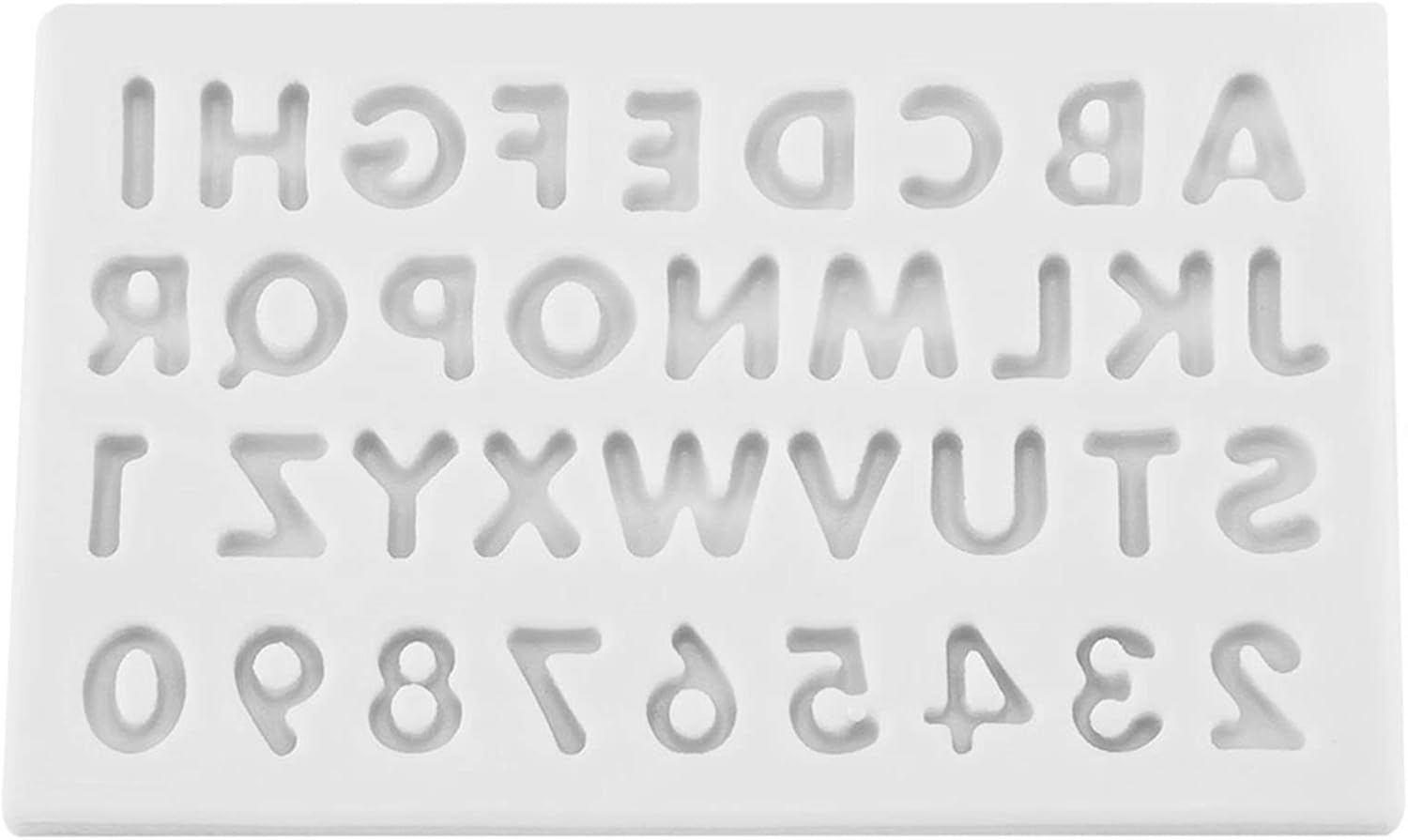 Silikon-kuchenform In Buchstabenform, Wiederverwendbares Antihaft-backwerkzeug (grau)